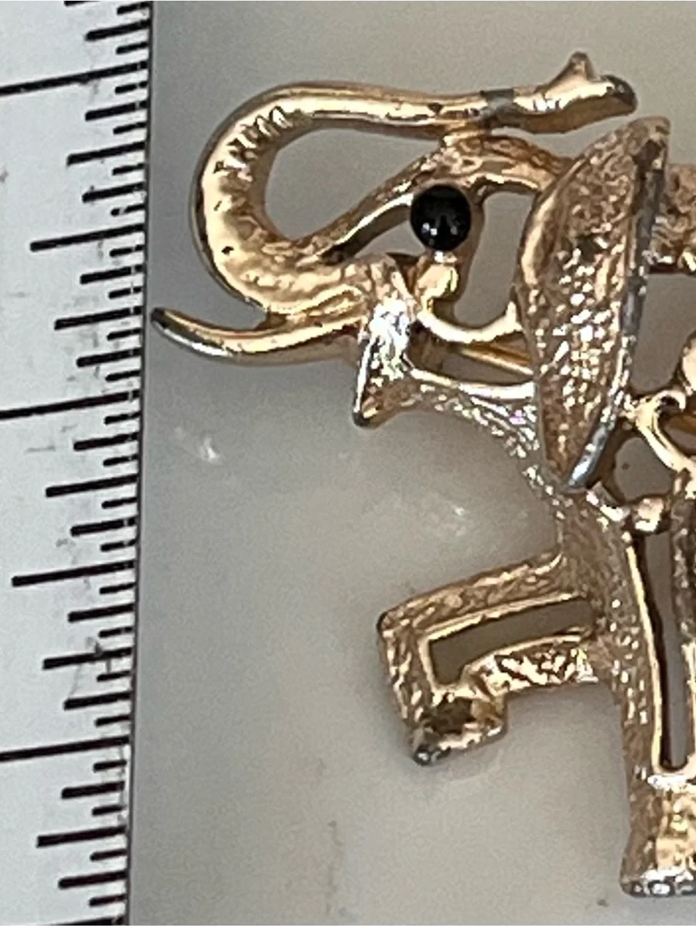Vintage Gold Elephant Brooch Pin by Sarah Coventry